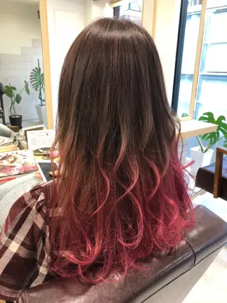 ロング カラー Zina 難波所属・YUDA 湯田のヘアスタイル