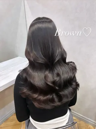 ロング カラー ヘアアレンジ 🩷韓国ヘア/ヨシン モリ🩷Maikaのヘアスタイル