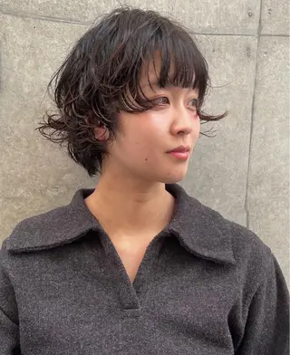 ショート パーマ ボブ／パーマ指名 No. 1🍃れんとのヘアスタイル