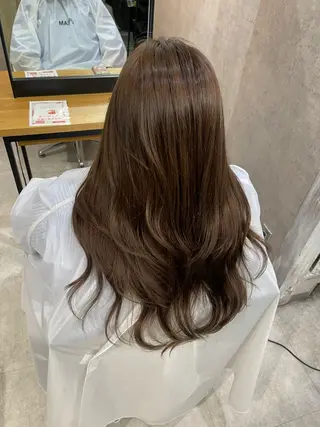 ロング カラー 松井那津子 /ハイライトブリーチのヘアスタイル