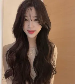 ロング Hayun /韓国スタイルのヘアスタイル