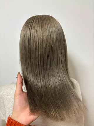 セミロング カラー SALOWIN 岡山店所属・SALOWIN / manaka 🪽のヘアスタイル