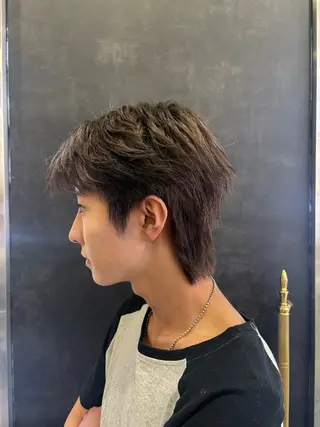 ショート フェザーパーマ🪶 シャドウ/ジュンエイのヘアスタイル