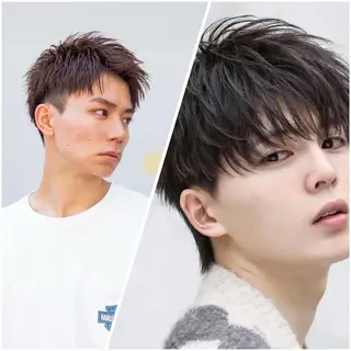 メンズ CITY所属・レイヤー×ハイトーン ×デザイン 啓太のヘアスタイル