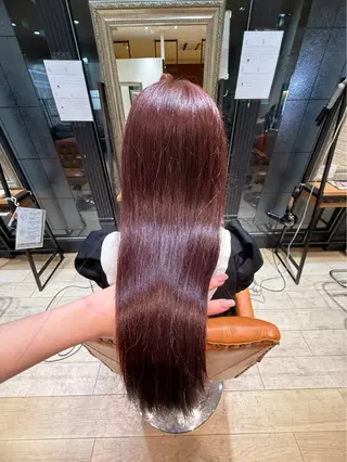 ロング カラー 松尾 遥花のヘアスタイル