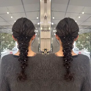 ロング ヘアアレンジ ☻モエカ/ハイトーン アレンジ☻のヘアスタイル