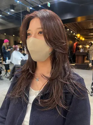 ロング カラー haco＋所属・圧倒的デザイン力 店長🎨RENAのヘアスタイル