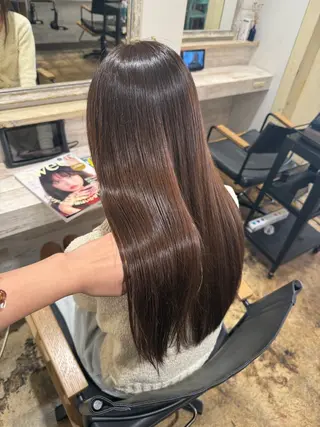 ロング カラー 透明感カラー/パーマ 🌀アオノのヘアスタイル