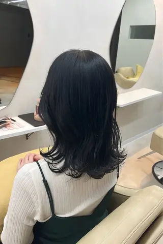 ミディアム Lalu yutoのヘアスタイル