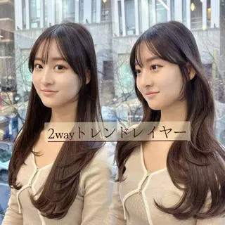 セミロング 銀座/レイヤー 🌷nonoka🌷のヘアスタイル