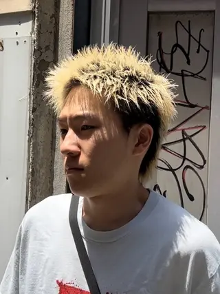 ショート カラー メンズ X メンズ特化/ 中村郁人のヘアスタイル