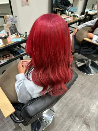 セミロング カラー 艶髪レイヤー上田 紗也🇰🇷💗のヘアスタイル