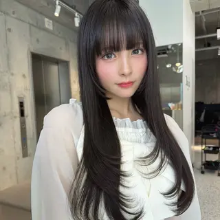 ロング 💎髪質改善/縮毛 矯正/横山一誠💎のヘアスタイル