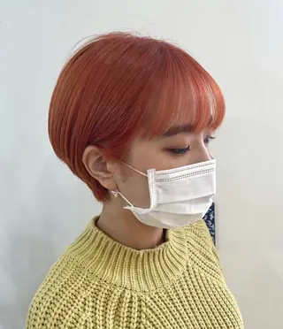 ショート カラー 間水 和樹のヘアスタイル