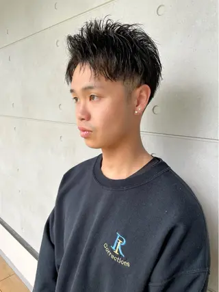 ショート メンズ メンズヘア特化 崎田 成人のヘアスタイル
