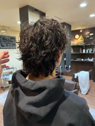 ミディアム パーマ メンズ パーマが得意な【最高 悠斗】のヘアスタイル