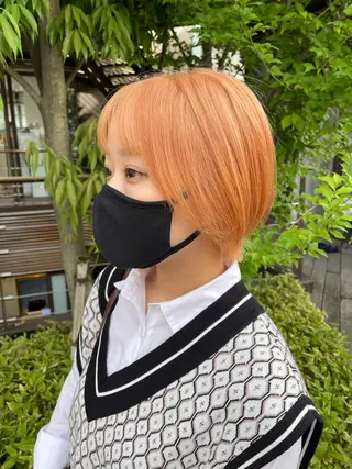 ショート カラー mee.urawa所属・似合わせショート×透 明感/やじまたかしのヘアスタイル