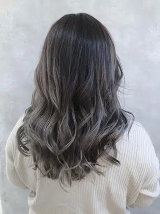 セミロング カラー MOU namba ムウナンバのヘアスタイル