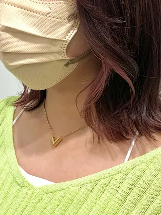 ミディアム カラー レイヤー ハイトーン 暖色⭐︎KANAKOのヘアスタイル