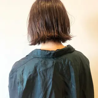 ショート カラー ケアブリーチ/ボブ/ honoのヘアスタイル