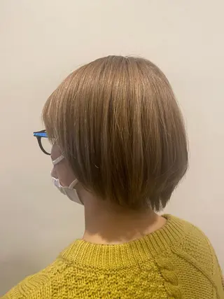 ショート カラー china/ボブ /ブリーチカラーのヘアスタイル