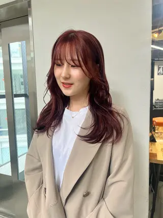 ロング 暖色カラー/レイヤー カット☁️MEI☁️のヘアスタイル