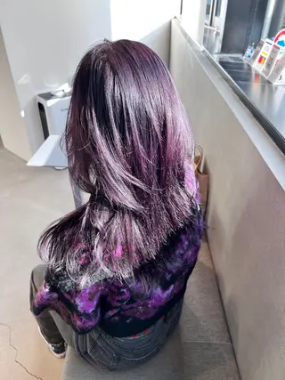 ロング カラー ロカリタ 河原町三条所属・🌐👽フクイ キララ🌎💎のヘアスタイル