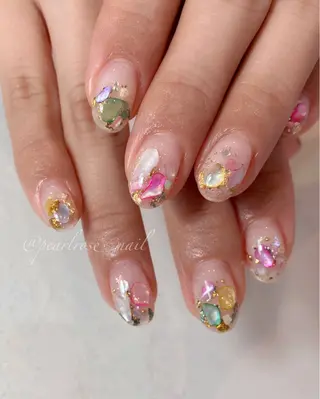 ネイル Beauty salon Ryu・ange所属・PEARL ROSE パールローズのネイルデザイン