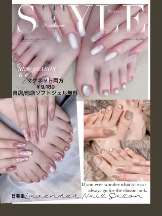 ネイル ラベンダー💖日暮里 ルル💖ネイルのネイルデザイン