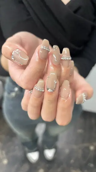 ネイル rina ニュアンス♡ワンホンのネイルデザイン