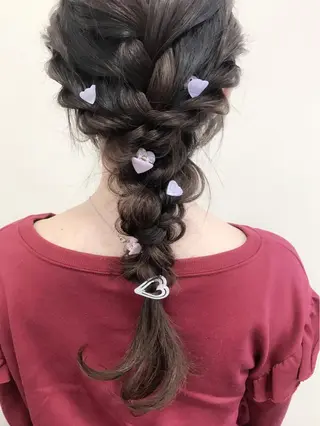 ロング ヘアアレンジ 沢田 瞳のヘアスタイル