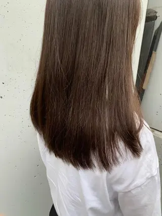 セミロング カラー 似合わせカラー🫶 小川千波のヘアスタイル