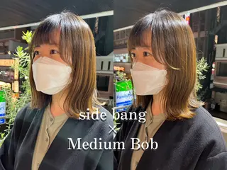 ミディアム カットパーマ あさみのヘアスタイル