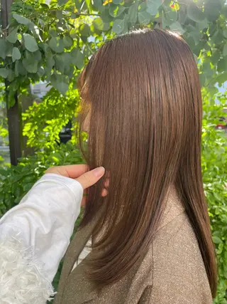 カラー ayano/ 艶カラー/韓国風のヘアスタイル