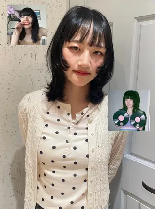 ミディアム カラー mai / linoah˚✧のヘアスタイル