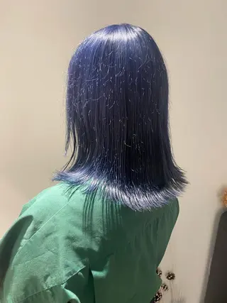 ミディアム カラー 金ウンス 銀座/髪質 改善×デザインカラーのヘアスタイル