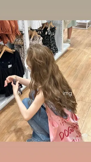 カラー ベージュ・ラベンダー カラー🎀りりのヘアスタイル