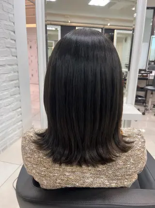 ミディアム カラー 【センターパート/ マッシュ】ryokaのヘアスタイル