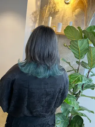 ミディアム カラー ハイトーンカラ ー/小川のヘアスタイル