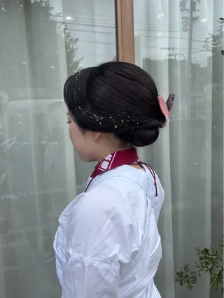 ロング ヘアアレンジ mei/艶髪/透明感 カラー/ヘアセットのヘアスタイル