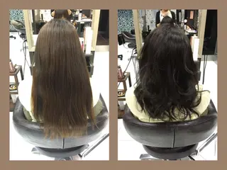 ミディアム セミロング ロング カラー boutique misakiのヘアスタイル