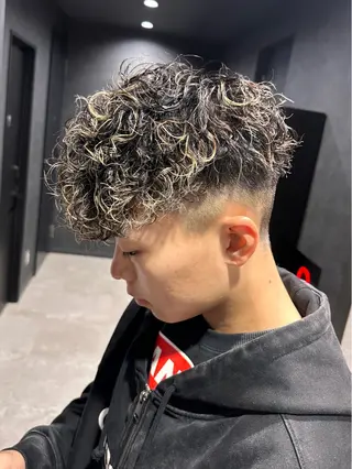 ショート カラー パーマ メンズ 【メンズサロン】 BLUCK 横浜のヘアスタイル