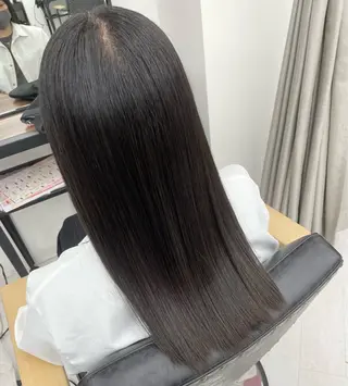 セミロング カラー パーマ ヘアアレンジ メンズ mona/ ストレートスタイル✨のヘアスタイル