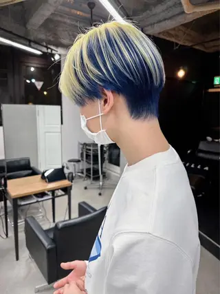 ショート カラー メンズ 🧸艶々韓国ヘア 🧁mizunaのヘアスタイル