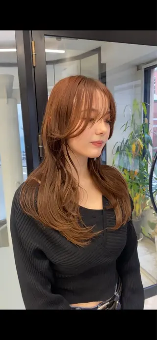 ロング カラー 鳴海 稜真のヘアスタイル