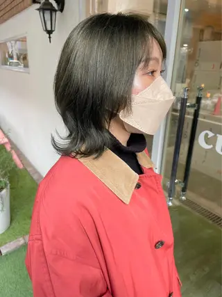 ミディアム カラー newi梅田🫧韓国 ヘア🫧sakiのヘアスタイル