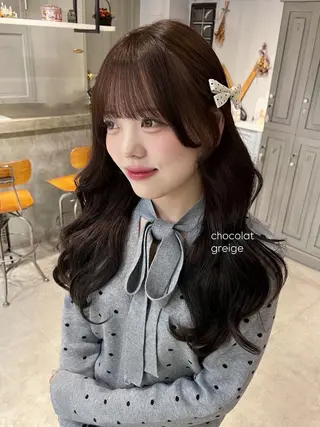 セミロング cache cache所属・🩰無料カットモデル /5cm以上/桃🍨のヘアスタイル