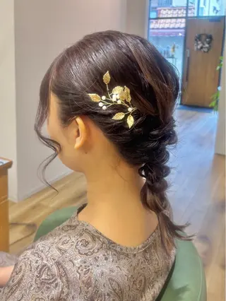 セミロング ヘアアレンジ 古川 琴美のヘアスタイル