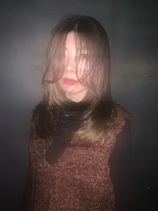 セミロング カラー THE./ブリーチ 透感カラー/髪質改善のヘアスタイル