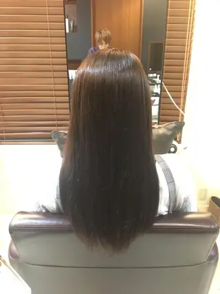 ロング カラー こすげひろと カラー講師のヘアスタイル